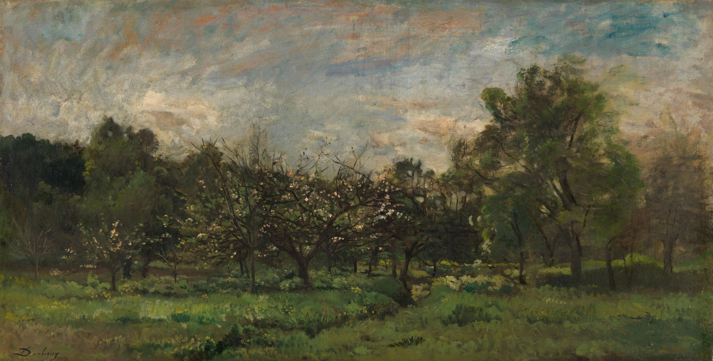 Orchard – Charles-François Daubigny Vintage Landscape Art Print | Wall Art Poster
