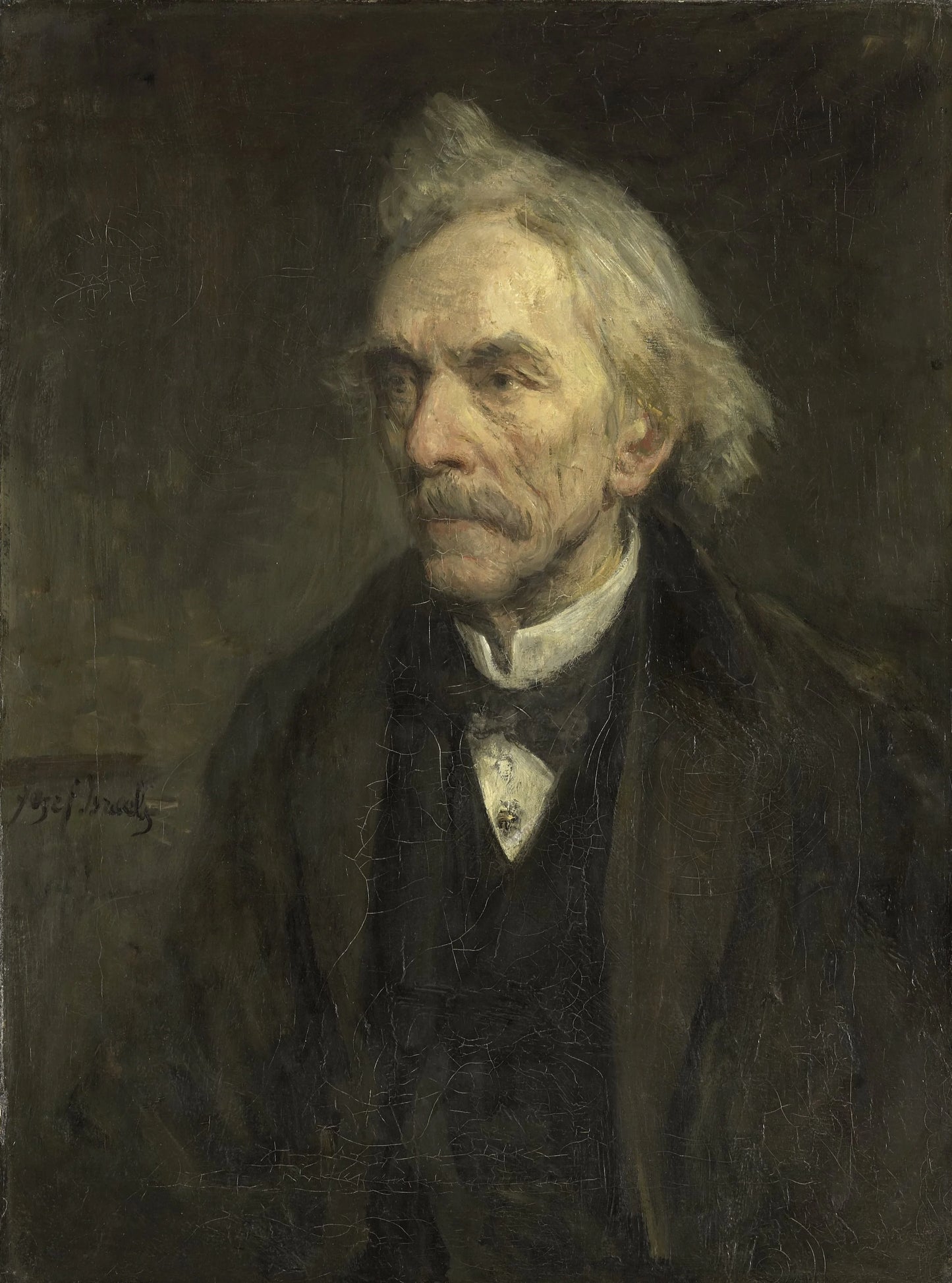 Louis Jacques Veltman (1817-1907). Actor – Jozef Israëls Vintage Portrait Art Print | Wall Art Poster