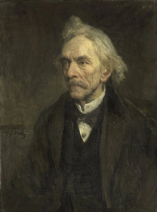 Louis Jacques Veltman (1817-1907). Actor – Jozef Israëls Vintage Portrait Art Print | Wall Art Poster
