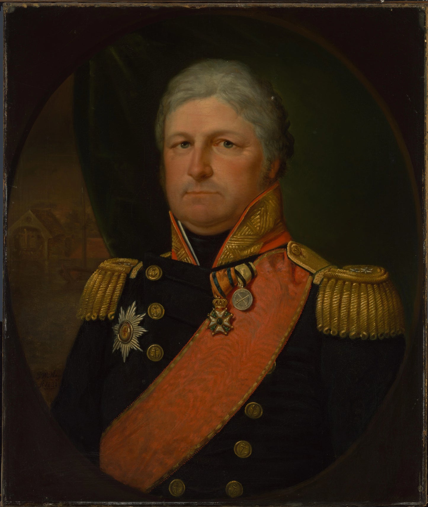 Portrait of Rear-Admiral Job Seaburne May – Jan Willem May Vintage Portrait Art Print | Wall Art Poster