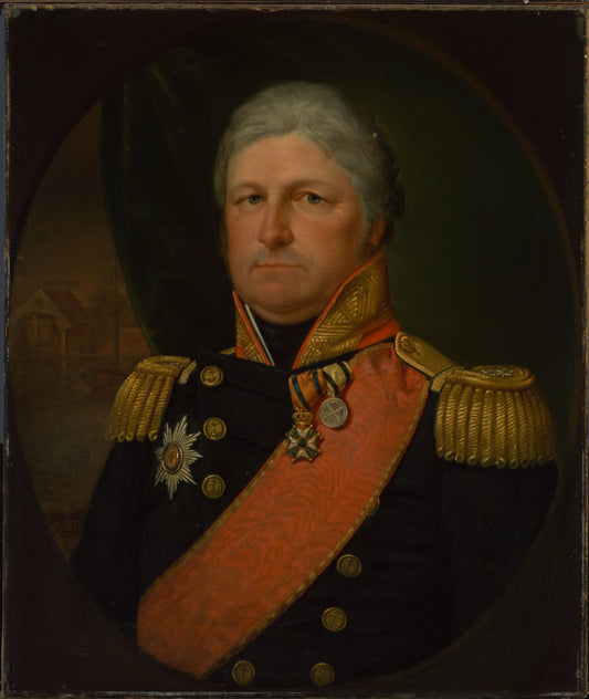 Portrait of Rear-Admiral Job Seaburne May – Jan Willem May Vintage Portrait Art Print | Wall Art Poster