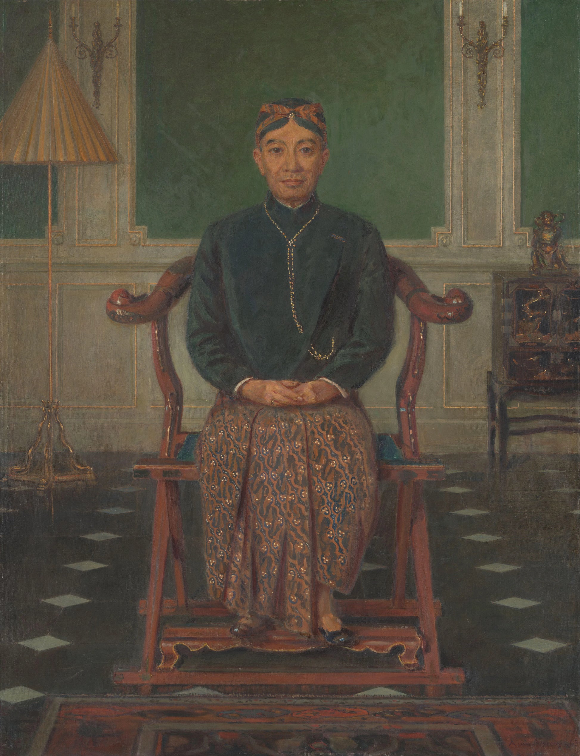 Portrait of Pangeran Adipati Soejono – Anton Abraham van Anrooy Vintage Portrait Art Print | Wall Art Poster