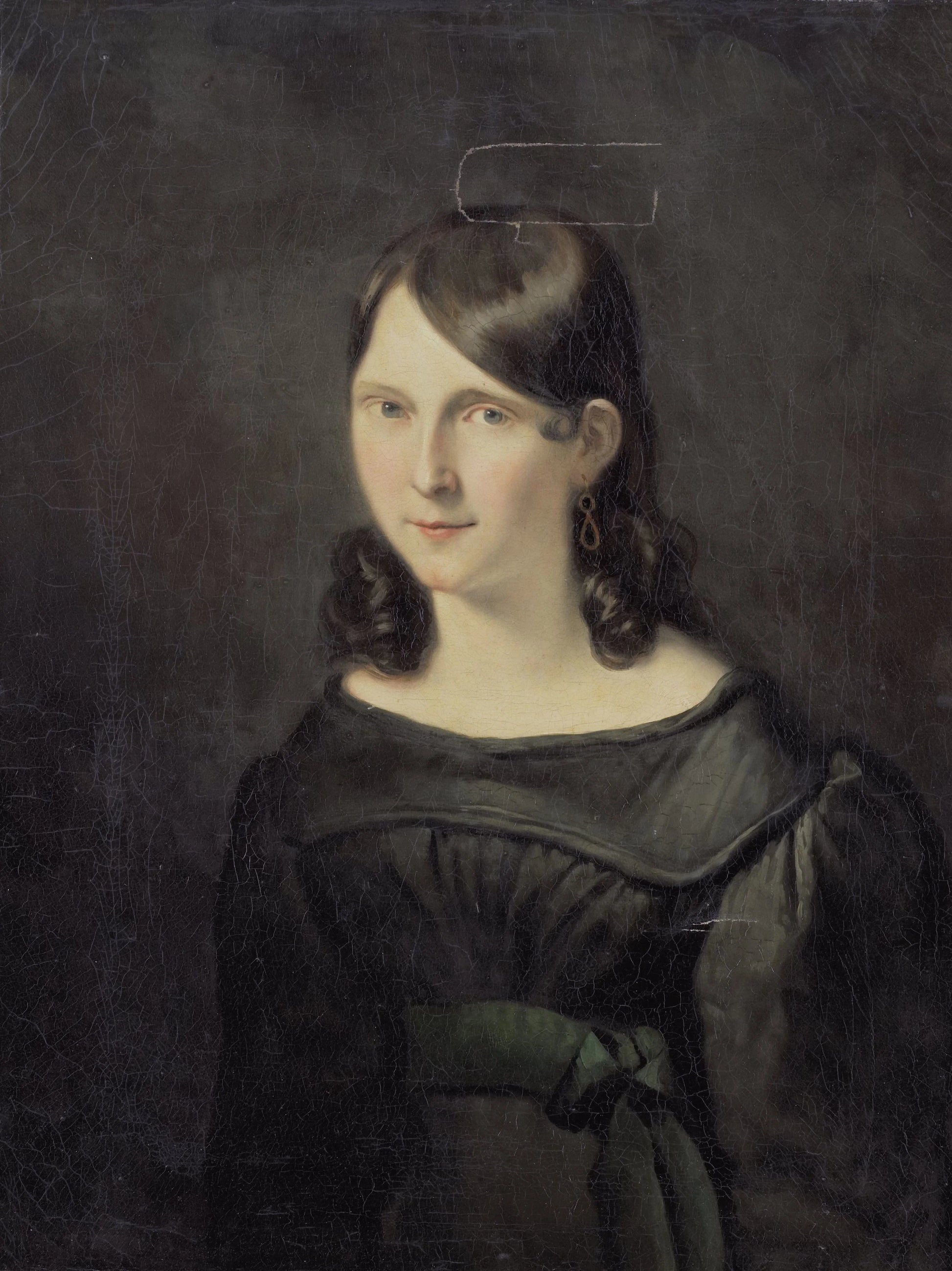 Portret van een meisje, vermoedelijk mejuffrouw Sligting – anonymous Vintage Art Print | Wall Art Poster