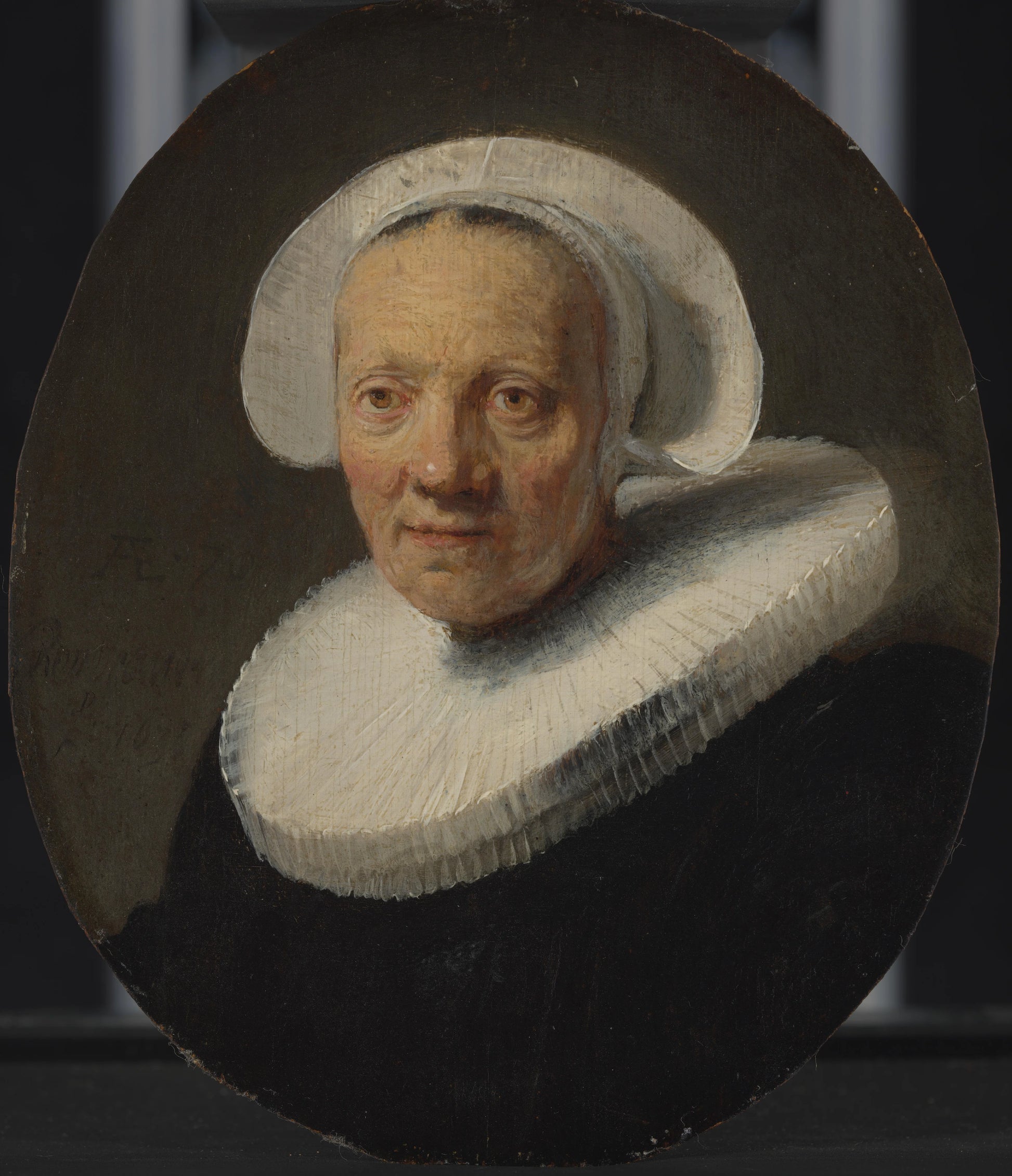 Portrait of Jaapgen Caerlsdr – Rembrandt van Rijn (signed by artist) Vintage Portrait Art Print | Wall Art Poster
