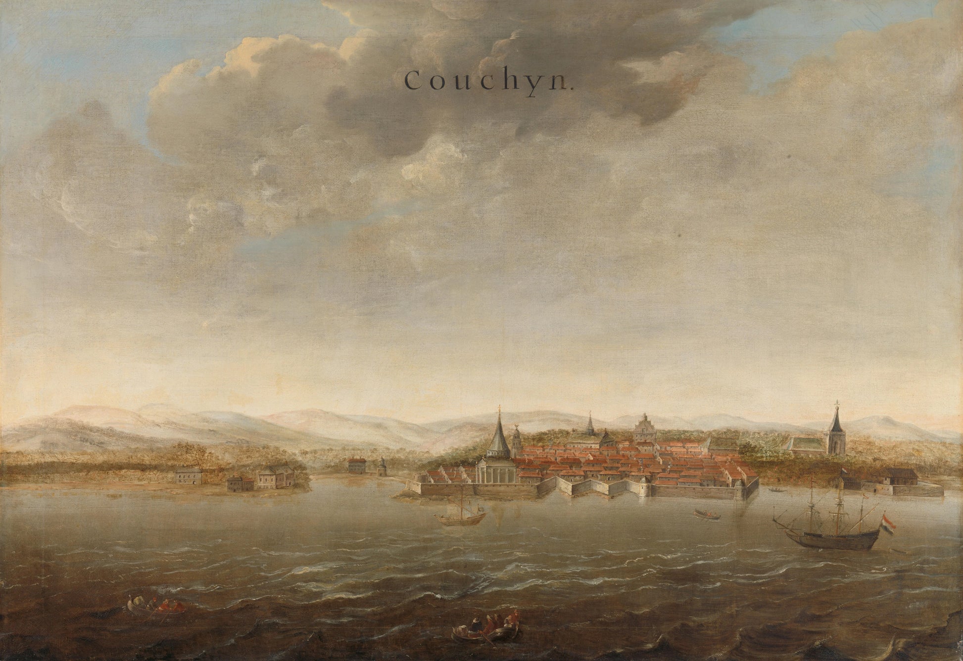 Trading posts of the Dutch East India Company (VOC) – attributed to Johannes Vinckboons Vintage Art Print | Wall Art Poster