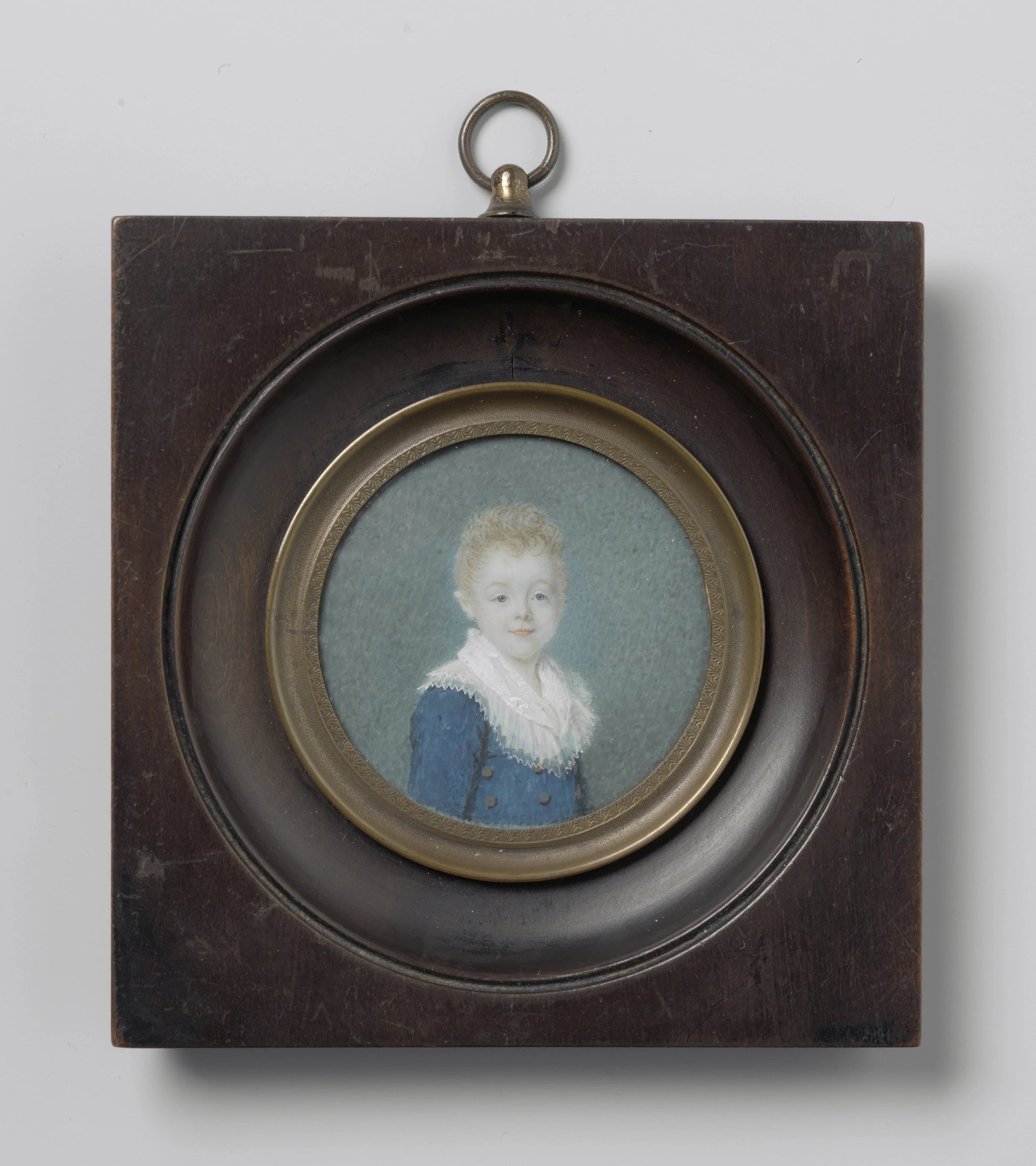 Portrait of a six-year-old Boy of the Bus Family – Joseph Boze Vintage Portrait Art Print | Wall Art Poster