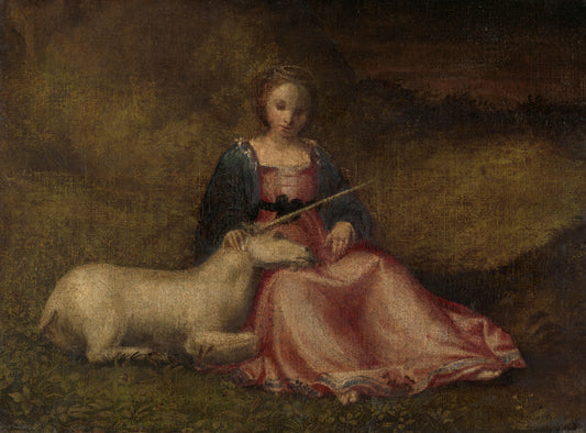 St Justine (?) as a Personification of Chastity " – anoniem Vintage Art Print | Wall Art Poster