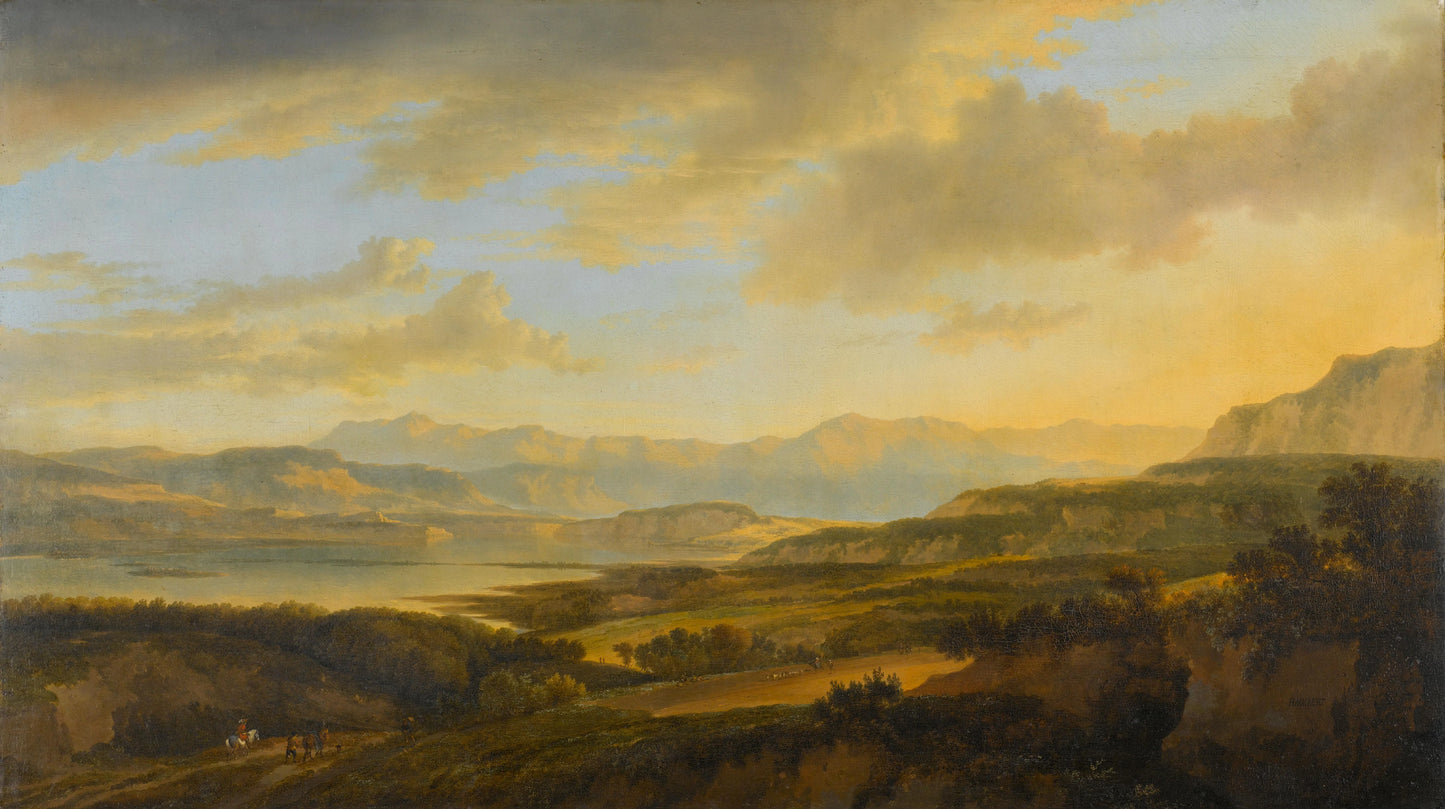 The Lake of Zurich – Jan Hackaert Vintage Art Print | Wall Art Poster