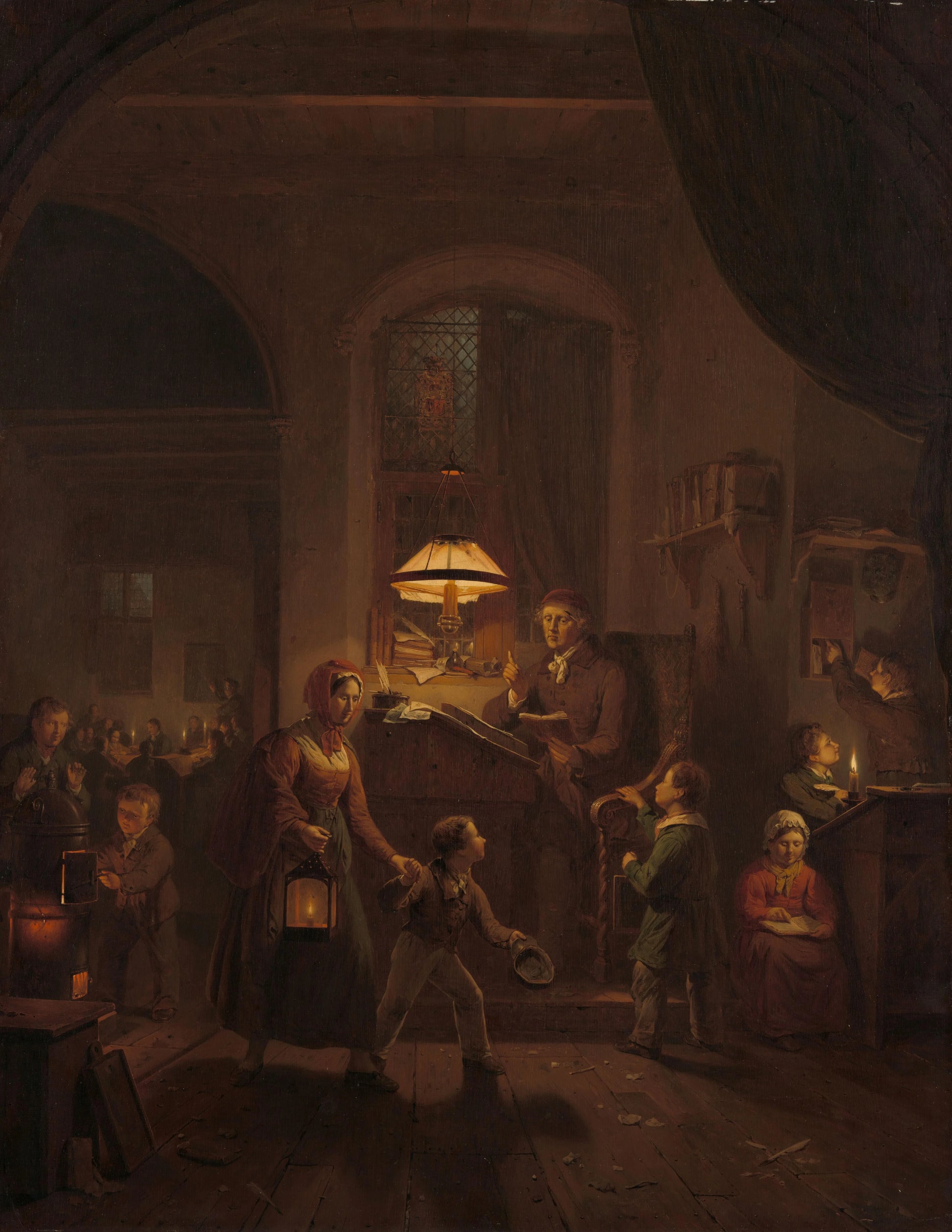 The Night School – George Gillis Haanen Vintage Art Print | Wall Art Poster