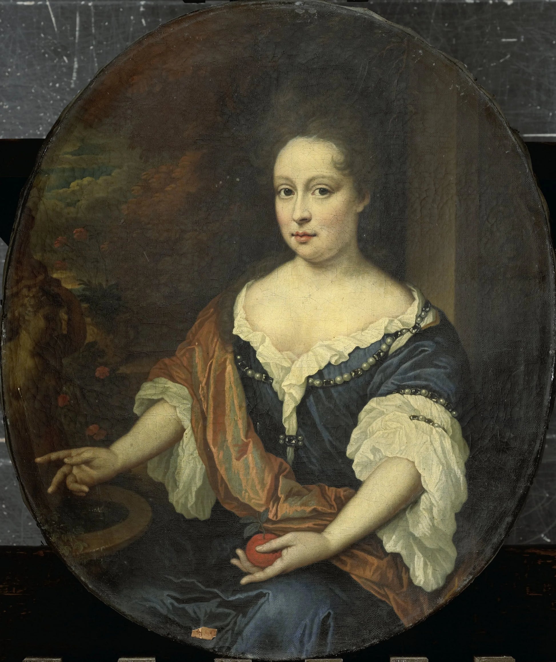 Judith Allijn (d 1702), Wife of Harmen Lijnslager – Jan van Haensbergen Vintage Portrait Art Print | Wall Art Poster
