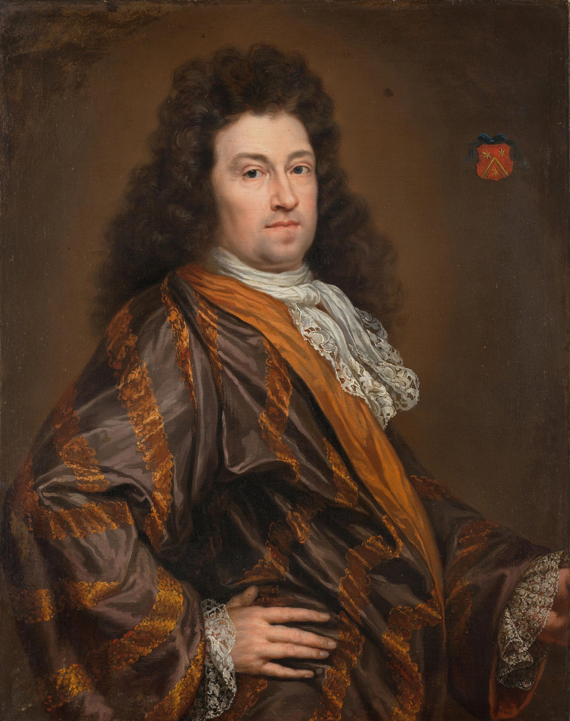 Portrait of François Leydecker (1650-1718). Delegate to the Court of Audit for Zeeland – anonymous Vintage Portrait Art Print | Wall Art Poster