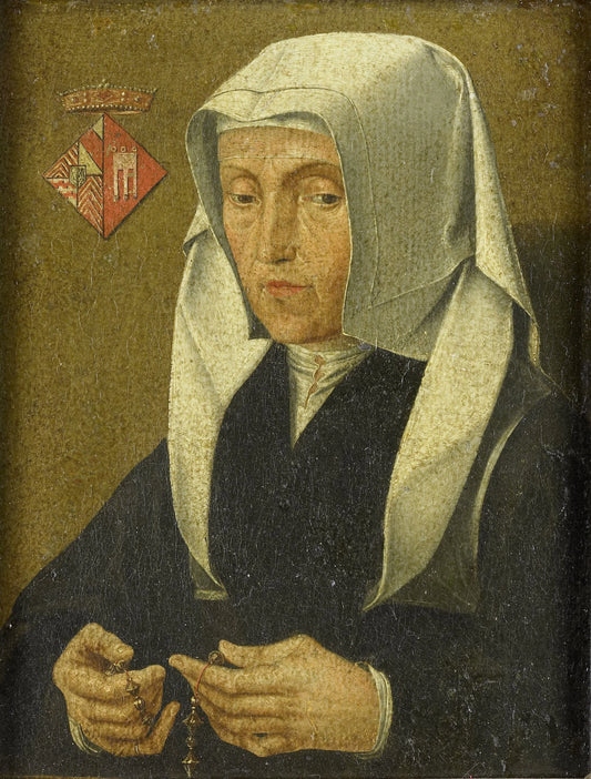 Portrait of Magdalena van Werdenborgh (1464-1538) – anonymous Vintage Portrait Art Print | Wall Art Poster