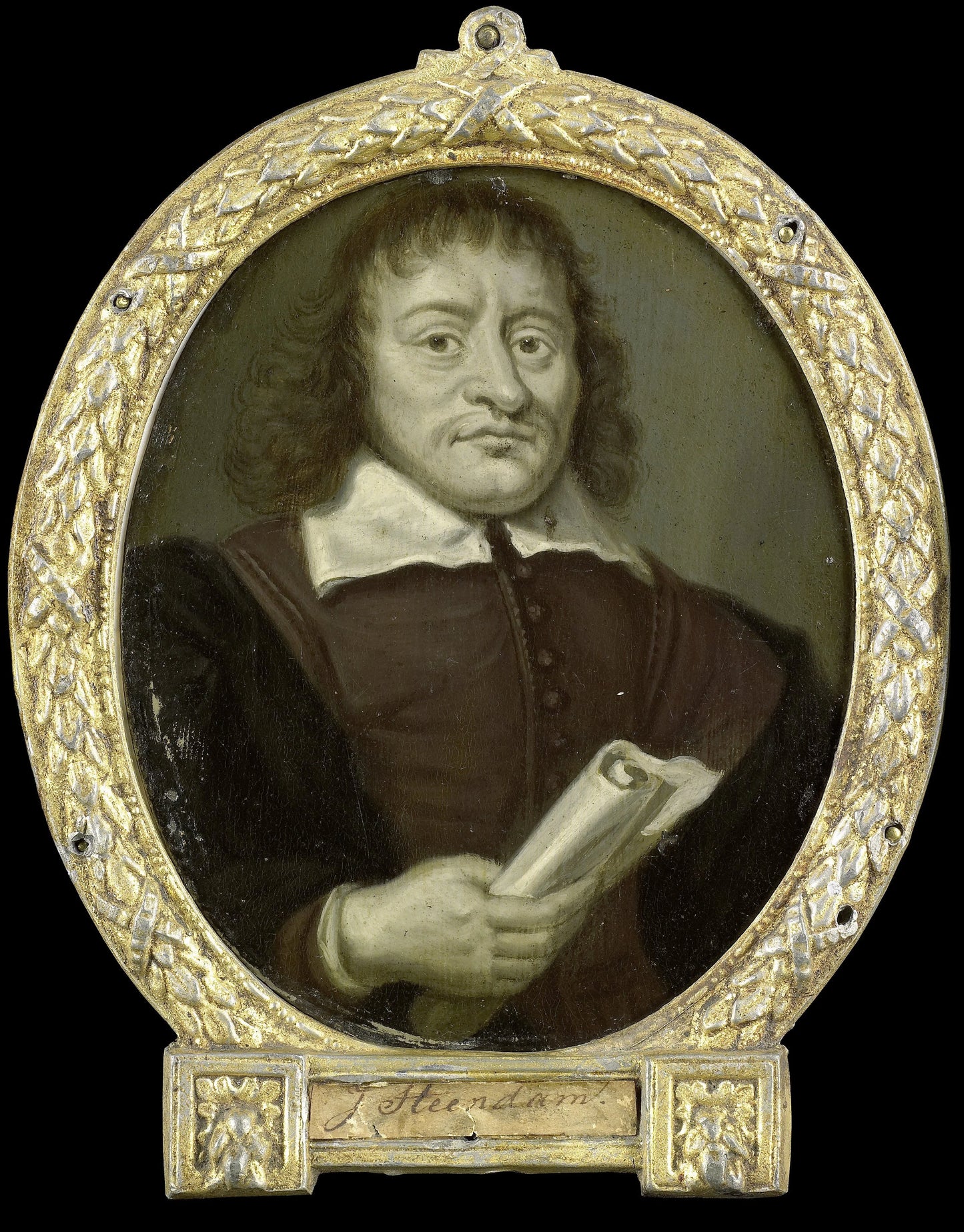 Portrait of Hendrik Bruno, Poet and Co-Rector of the Latin School in Hoorn – Arnoud van Halen Vintage Portrait Art Print | Wall Art Poster