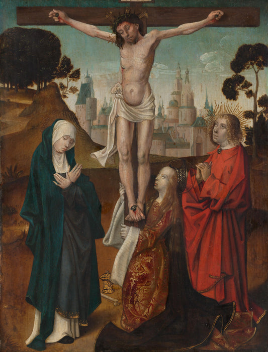 Crucifixion – circle of Cornelis Engebrechtsz Vintage Art Print | Wall Art Poster