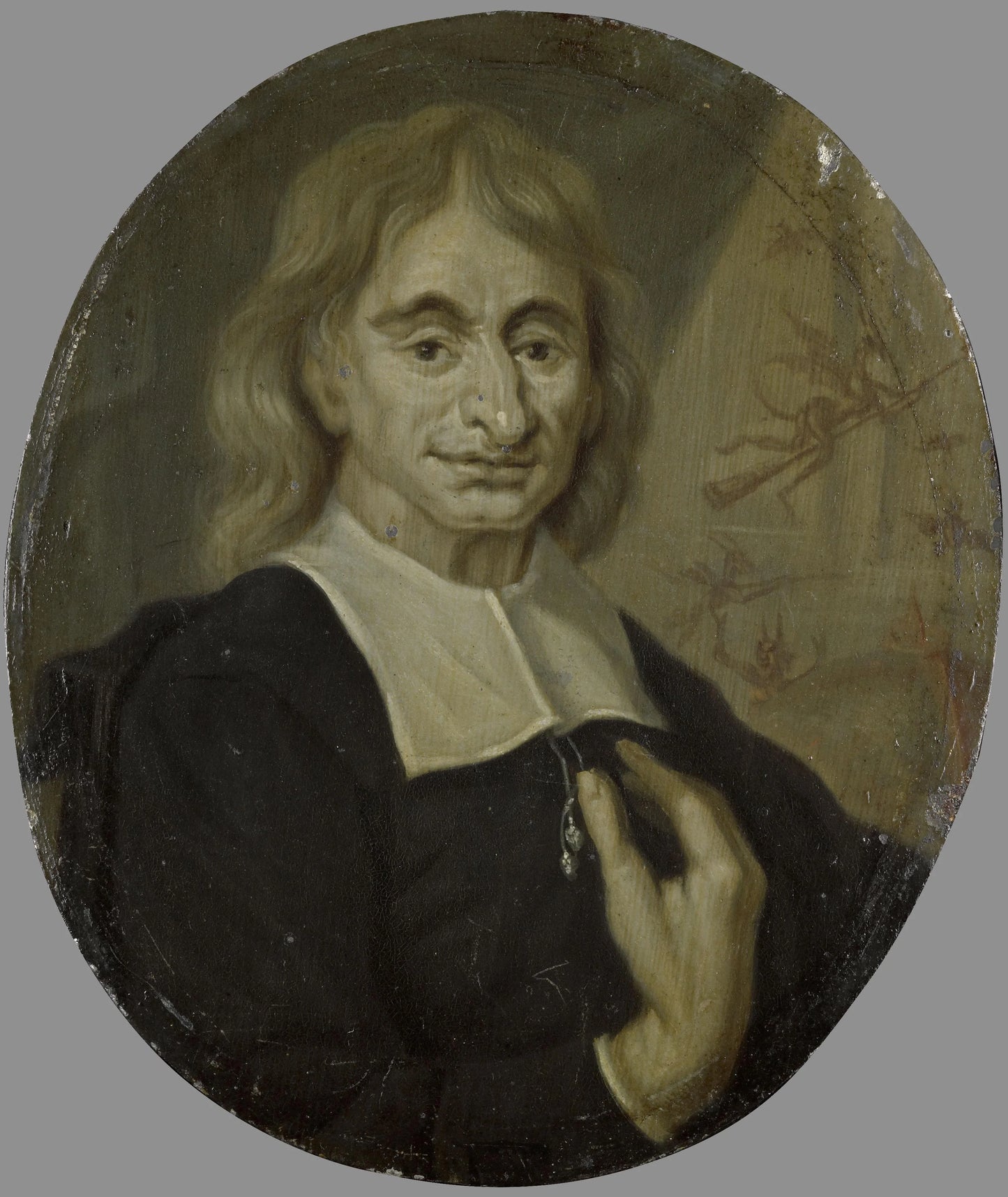 Portrait of Balthasar Bekker, Clergyman and Man of Letters in Amsterdam – Arnoud van Halen Vintage Portrait Art Print | Wall Art Poster