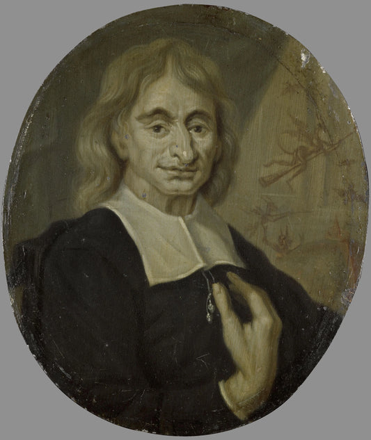 Portrait of Balthasar Bekker, Clergyman and Man of Letters in Amsterdam – Arnoud van Halen Vintage Portrait Art Print | Wall Art Poster