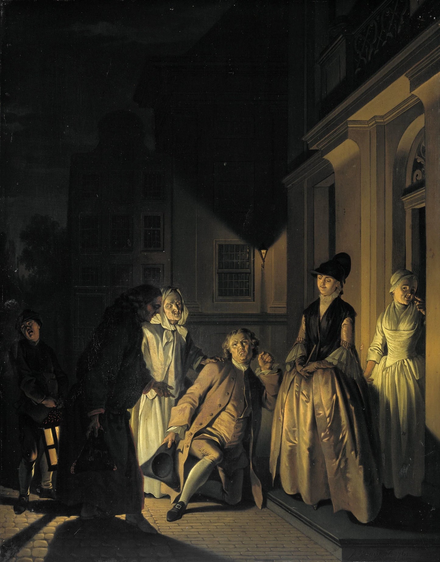 Scene from the Play 'Lubbert Lubbertse of de geadelde boer' by M. van Breda – Jacobus Buys Vintage Art Print | Wall Art Poster