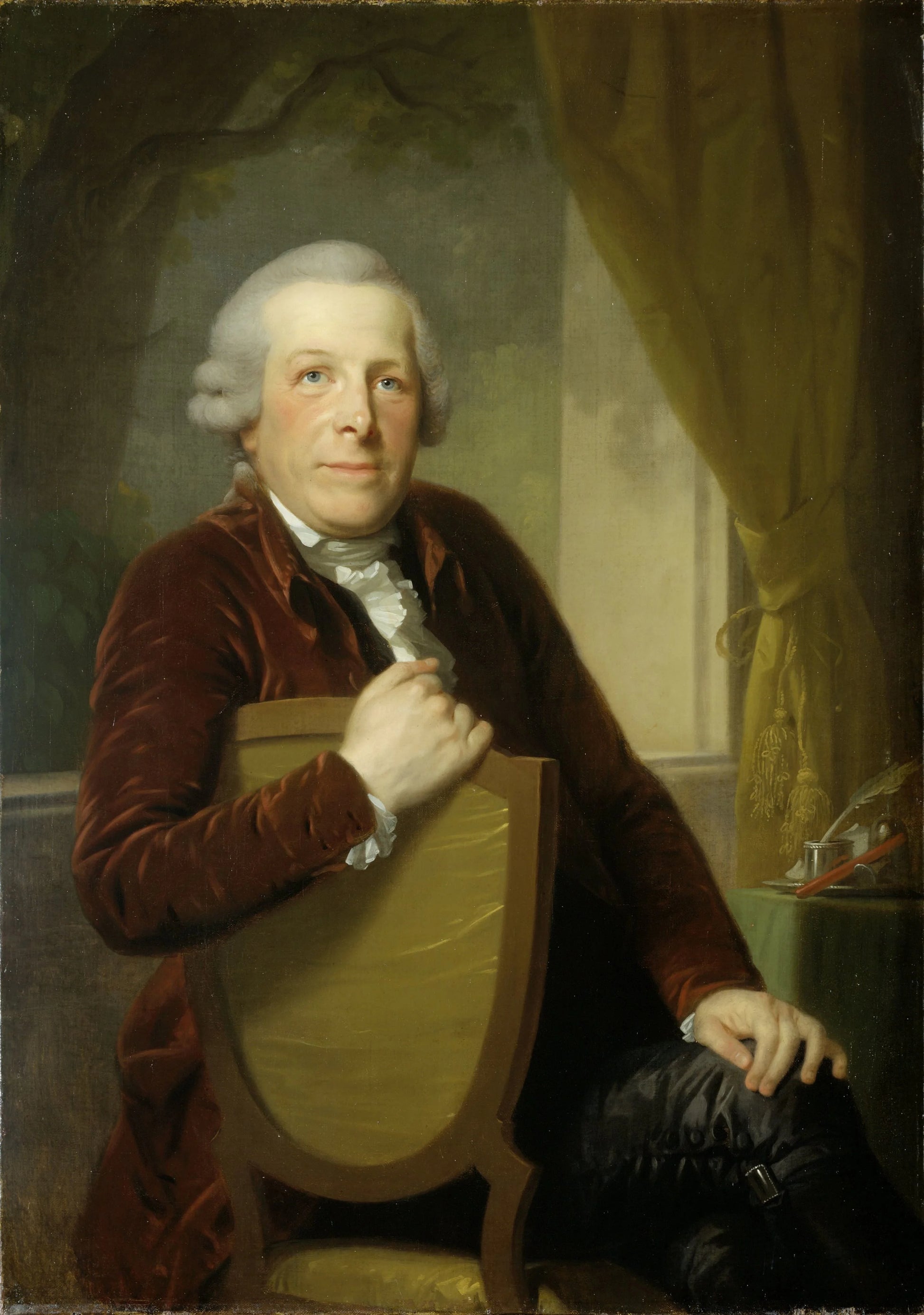 Portrait of Johannes Lublink II, Philosopher, Writer and Statesman – Johann Friedrich August Tischbein Vintage Portrait Art Print | Wall Art Poster