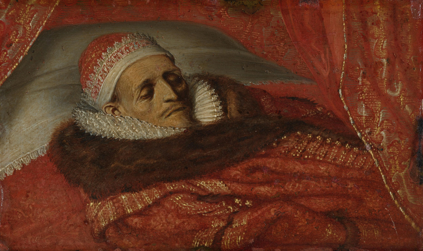 Maurits (1567-1625), Prince of Orange, Lying in State, 1625 – Adriaen Pietersz van de Venne Vintage Portrait Art Print | Wall Art Poster
