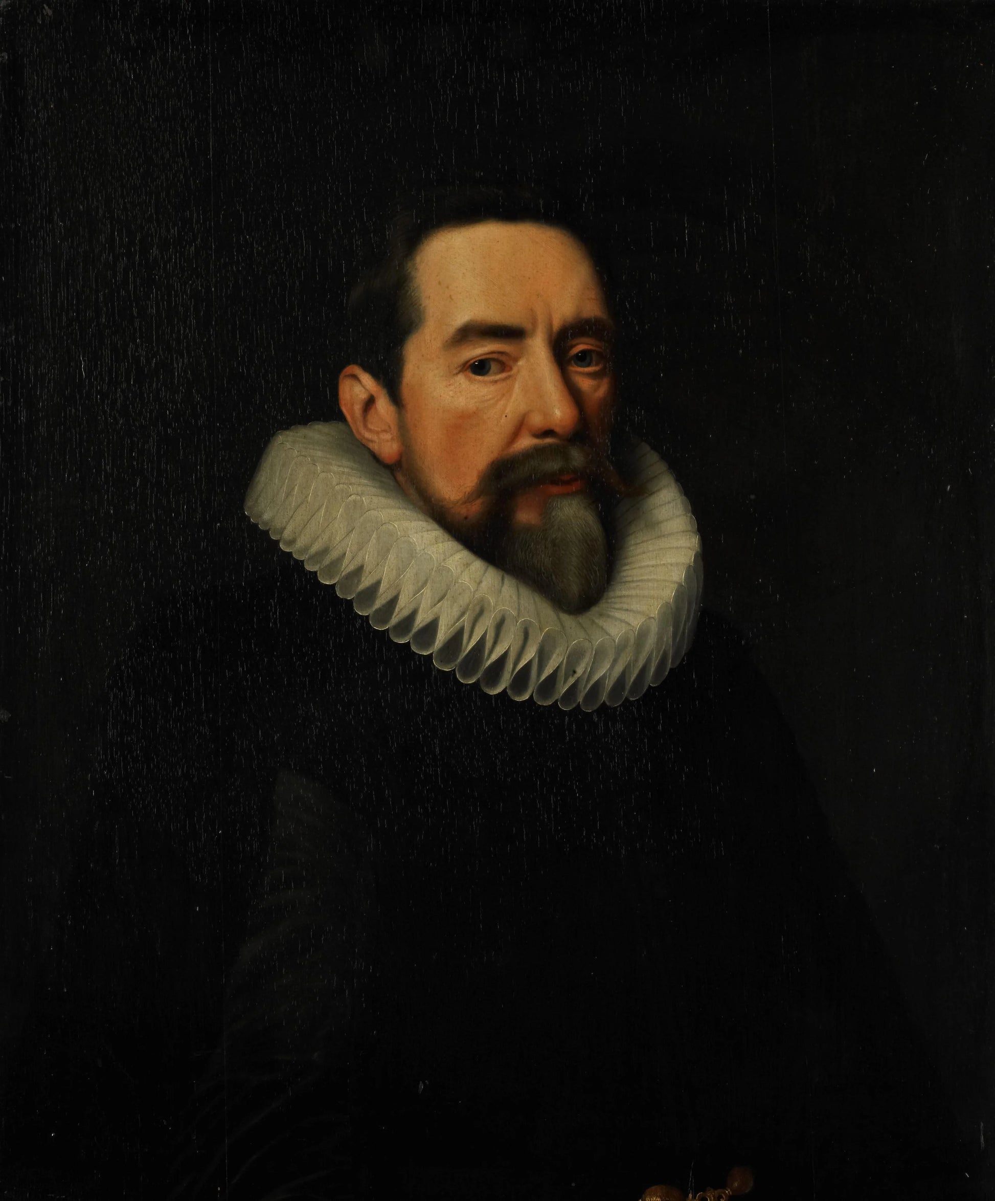 Portrait of a Man – navolger van Cornelis van der Voort Vintage Portrait Art Print | Wall Art Poster