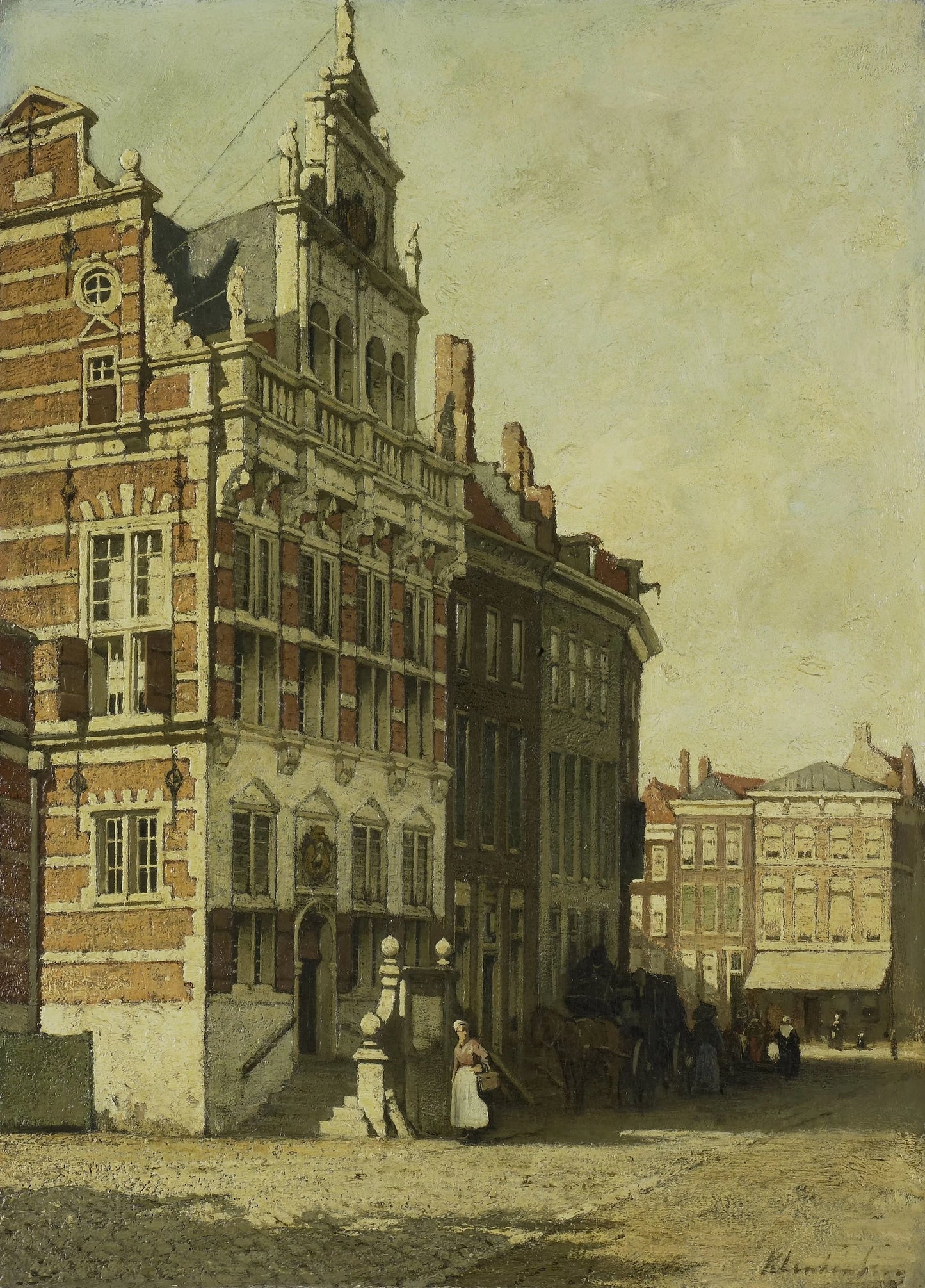 The Town Hall, The Hague – Johannes Christiaan Karel Klinkenberg Vintage Cityscape Art Print | Wall Art Poster