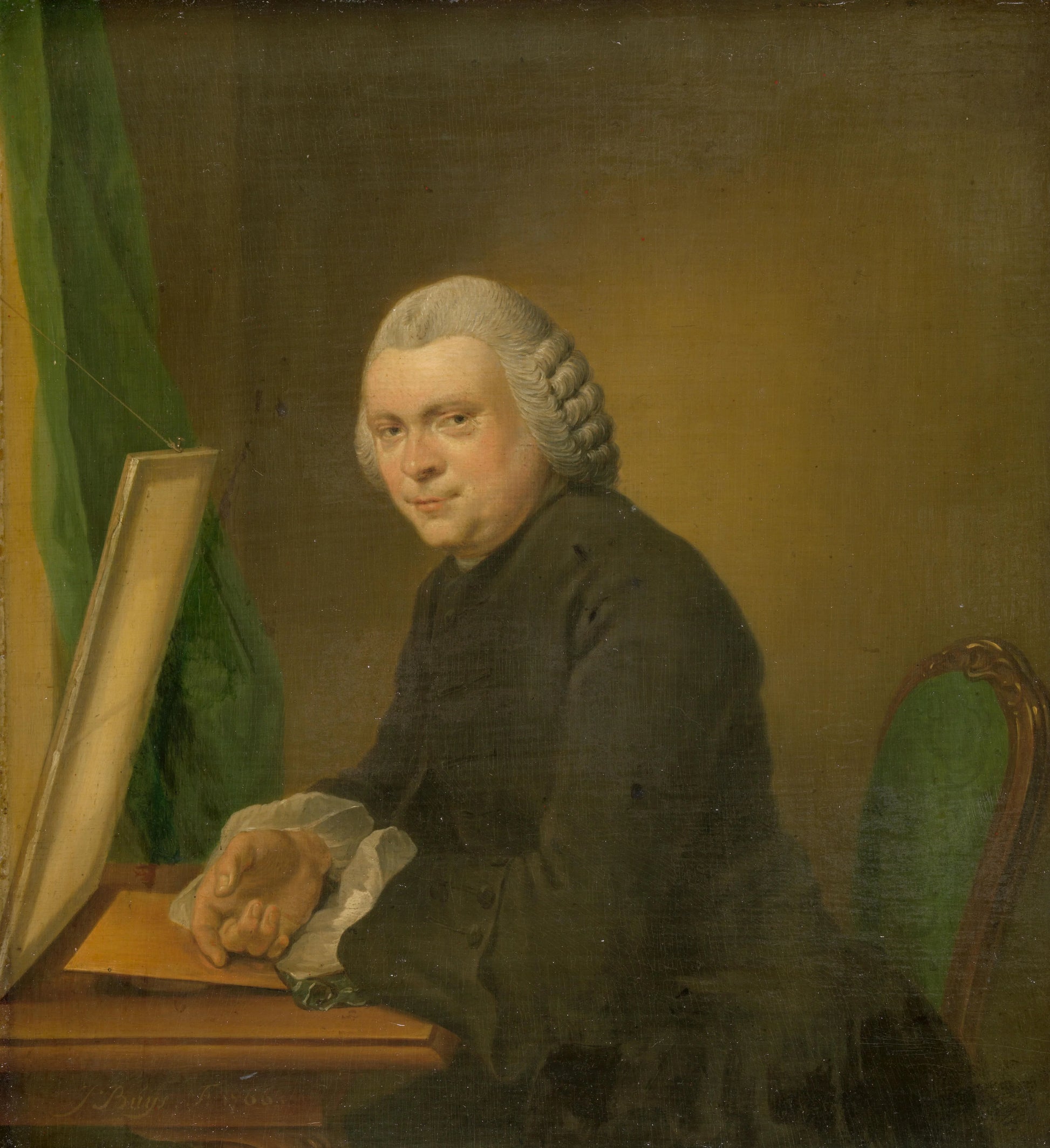Cornelis Ploos van Amstel (1726-98). Art Collector – Jacobus Buys Vintage Self-Portrait Art Print | Wall Art Poster