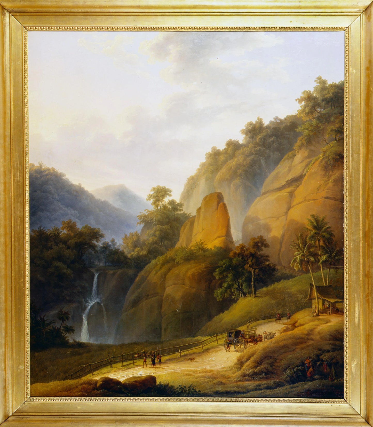 The Great Postal Route near Rajapolah – Antoine Auguste Joseph Payen Vintage Landscape Art Print | Wall Art Poster