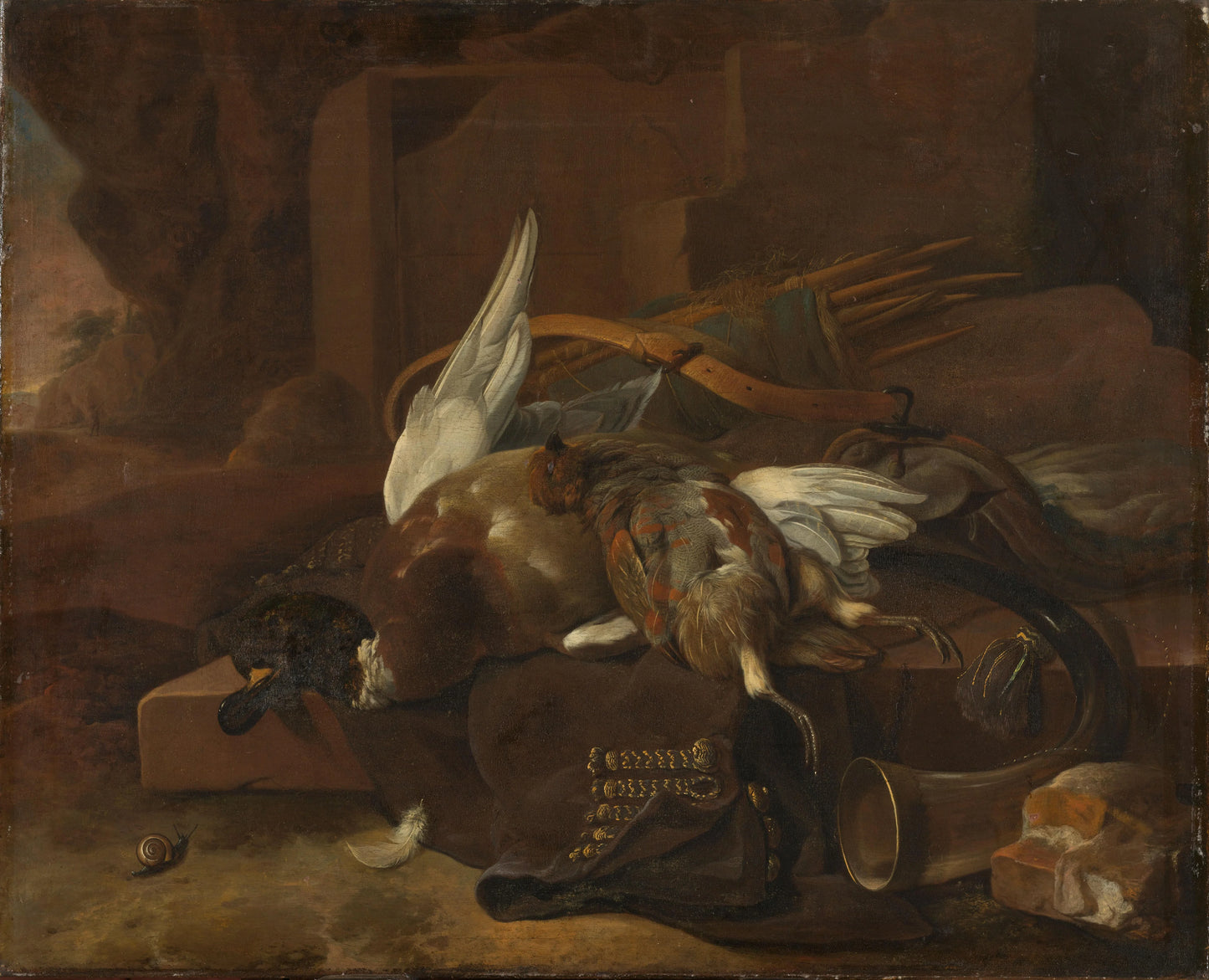 A Hunter's Bag – Melchior d' Hondecoeter Vintage Animal Study Art Print | Wall Art Poster