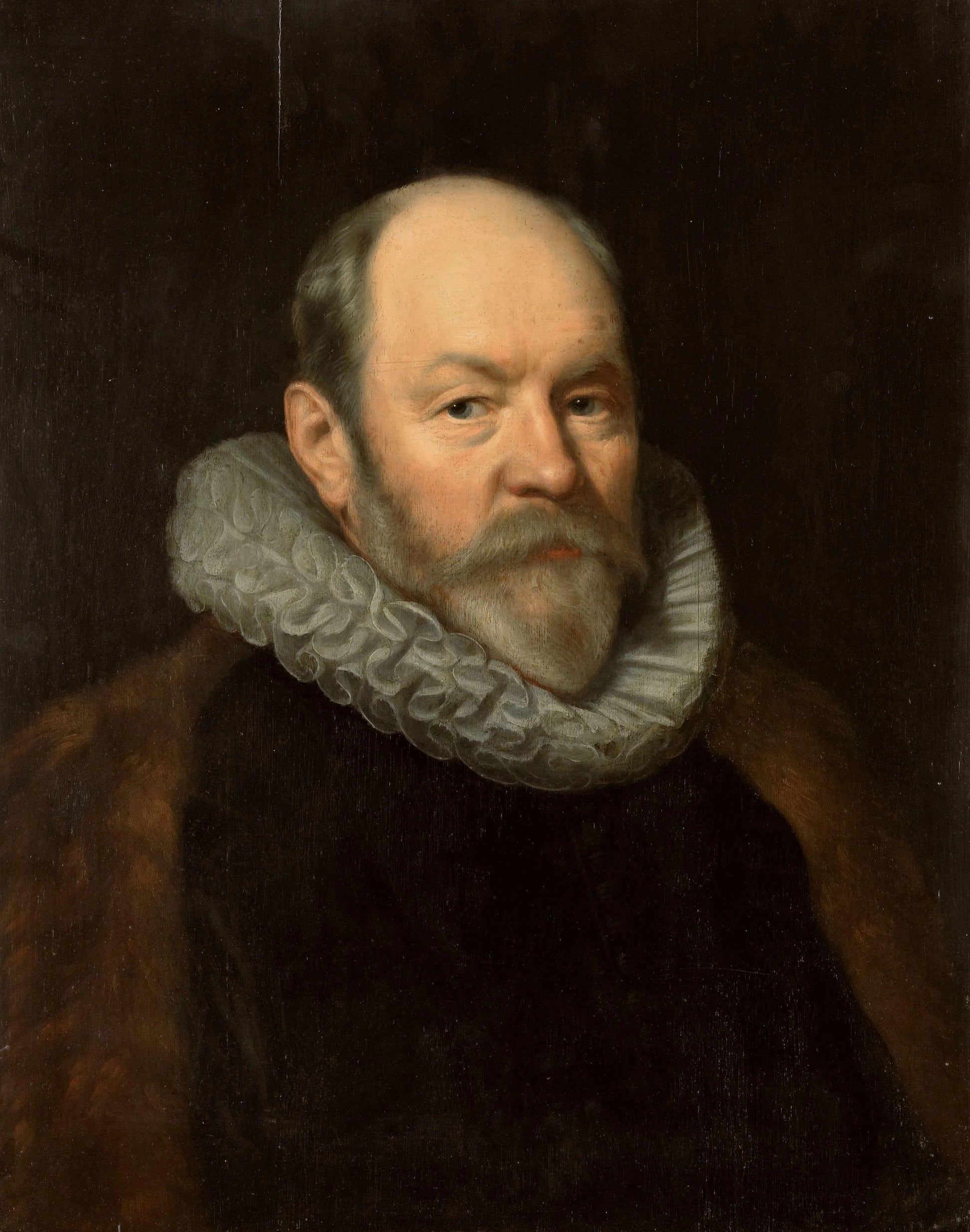 Portrait of Paulus Cornelisz van Beresteyn (1548-1625) – workshop of Michiel Jansz van Mierevelt Vintage Portrait Art Print | Wall Art Poster