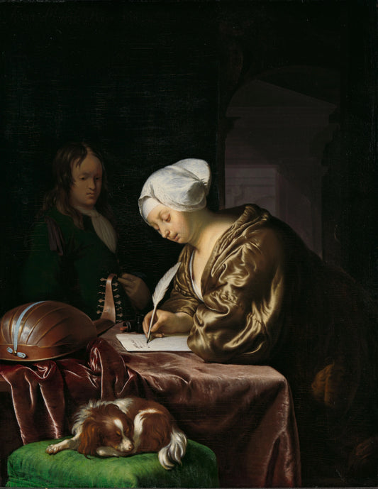The Letter Writer – Frans van Mieris (I) Vintage Art Print | Wall Art Poster