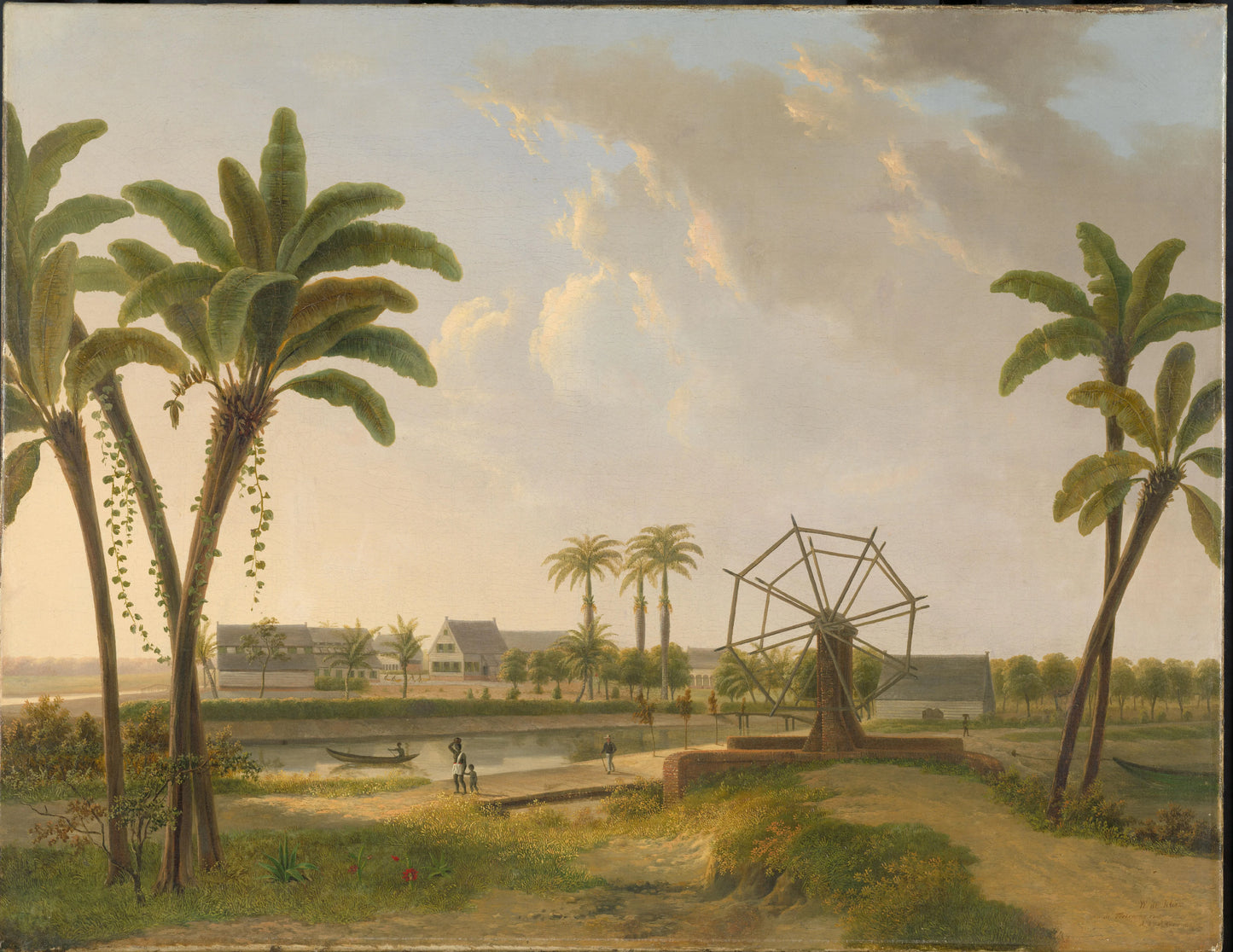 View of the Meerzorg Coffee Plantation on the Taparoepi Canal in Surinam? – Willem de Klerk (mentioned on object) Vintage Art Print | Wall Art Poster