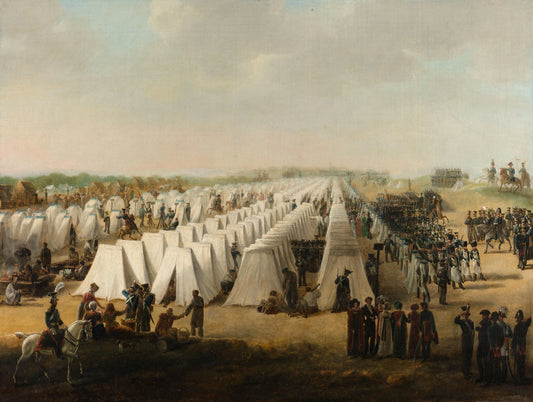 The Army Camp at Rijen – anoniem Vintage Art Print | Wall Art Poster