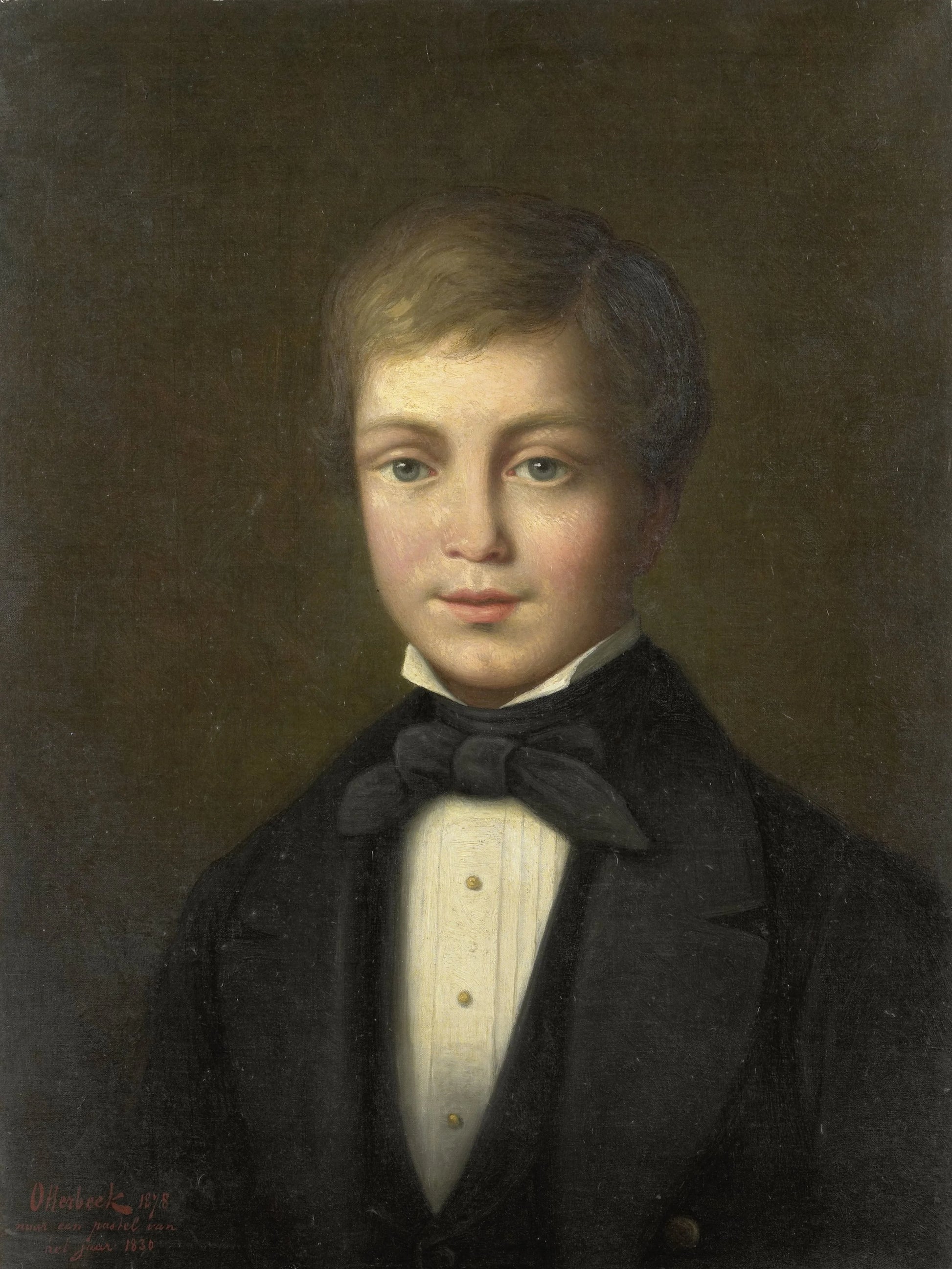 Jacob van Eeghen (1818-34). Op twaalfjarige leeftijd – Jacobus Hermanus Otterbeek Vintage Portrait Art Print | Wall Art Poster