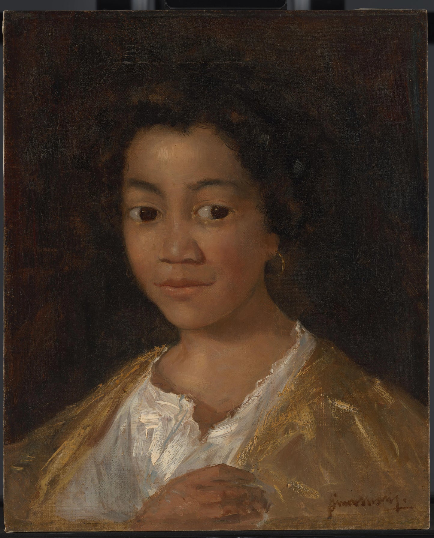 Portret van model, getiteld Isabella – Simon Maris (signed by artist) Vintage Art Print | Wall Art Poster