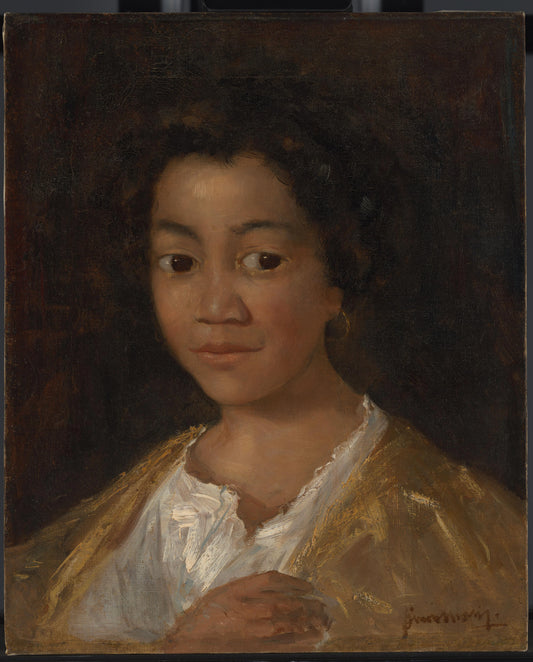 Portret van model, getiteld Isabella – Simon Maris (signed by artist) Vintage Art Print | Wall Art Poster