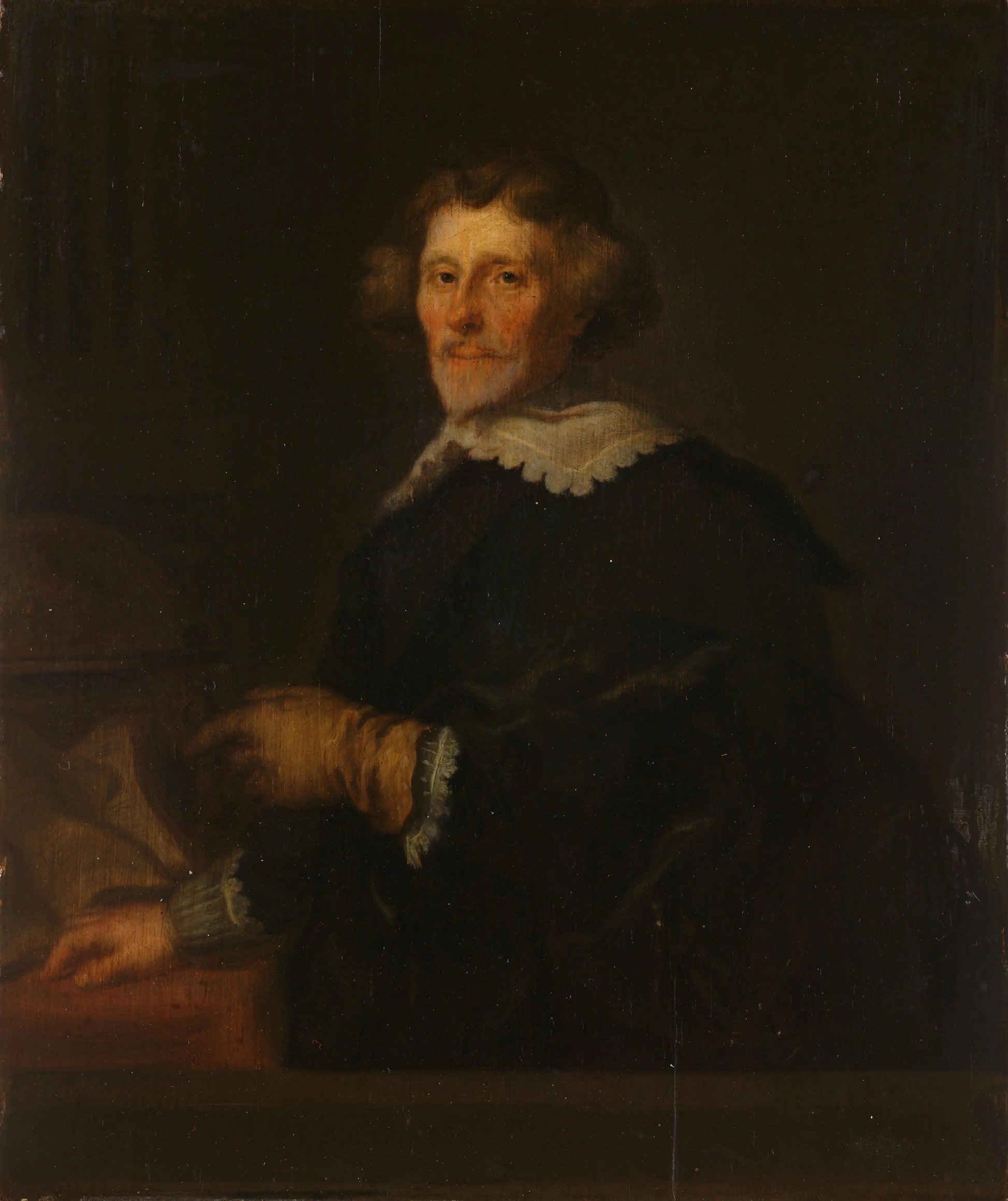 Portrait of Pieter Corneliszoon Hooft, Bailiff of Muiden, Historian and Poet – Joachim von Sandrart (I) Vintage Portrait Art Print | Wall Art Poster