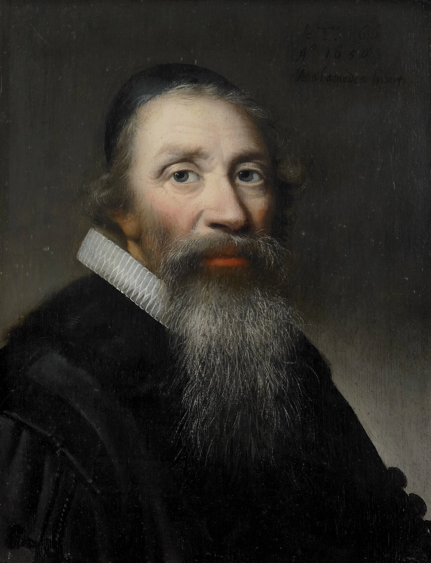 Portrait of a Man, probably a Clergyman – kopie naar Anthonie Palamedesz. Vintage Portrait Art Print | Wall Art Poster
