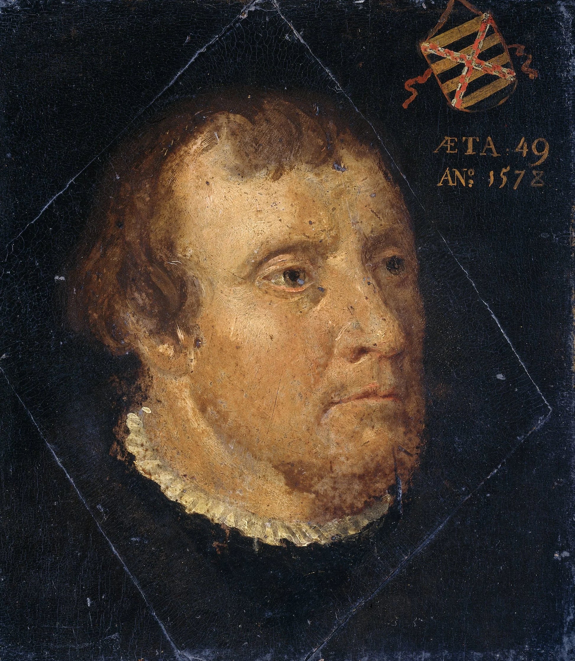 Portrait of Willem Ploos van Amstel, Bailiff of Loosdrecht – anoniem Vintage Portrait Art Print | Wall Art Poster