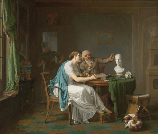 The Drawing Lesson – Louis Moritz Vintage Art Print | Wall Art Poster