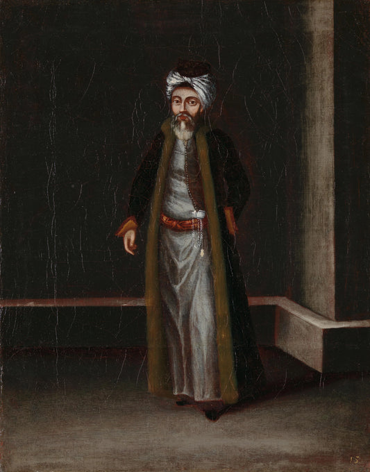 A Jewish Money-Changer – atelier van Jean Baptiste Vanmour Vintage Art Print | Wall Art Poster