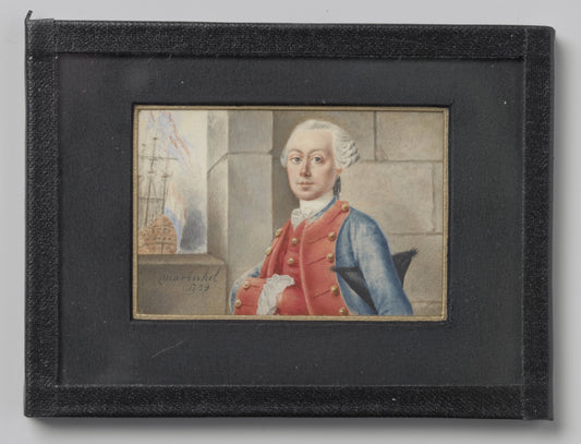 Portret van een zeeofficier – Joseph Marinkel Vintage Portrait Art Print | Wall Art Poster