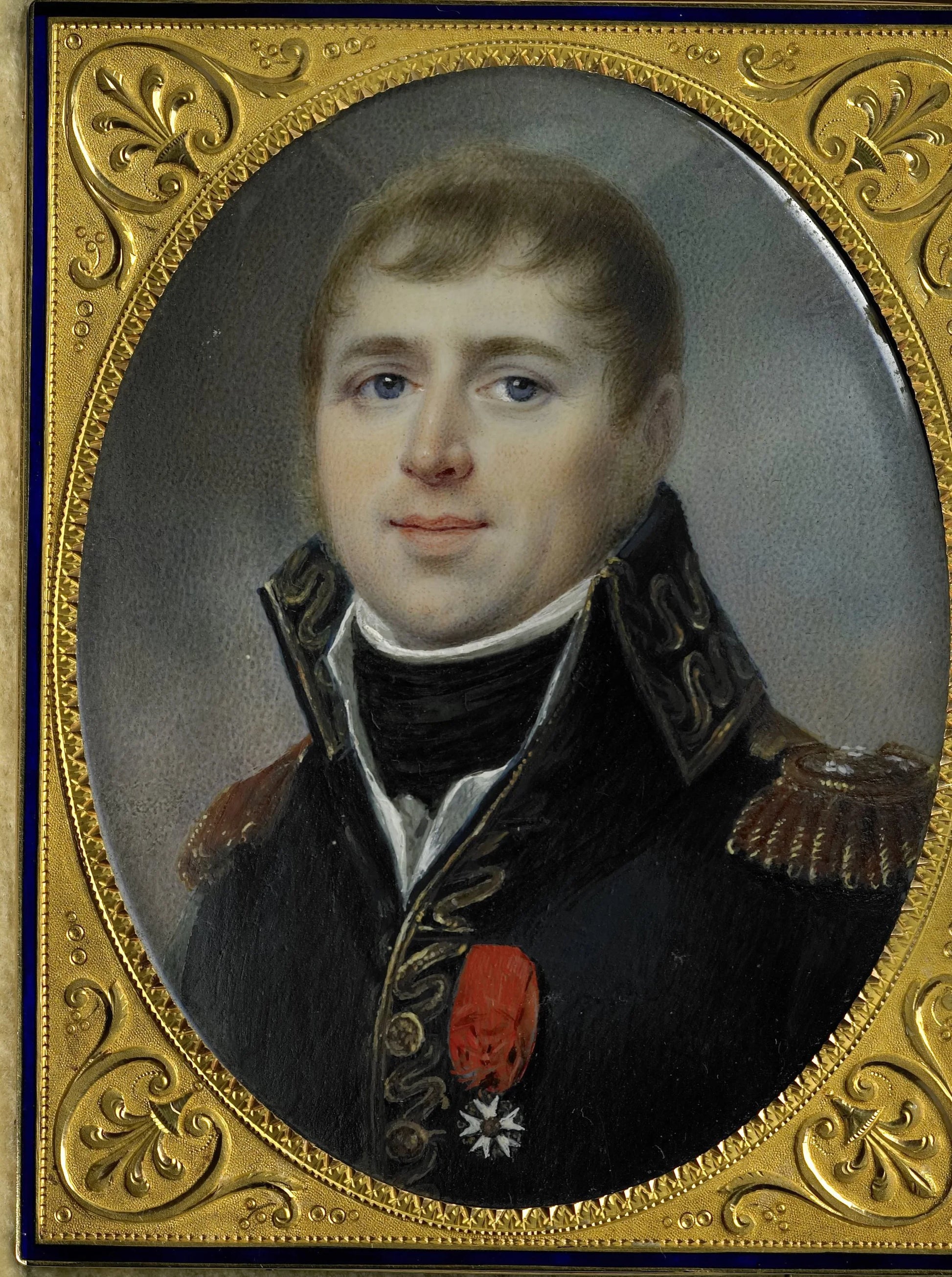 Carel Hendrik Ver Huell (1764-1845), Vice-admiraal van de Bataafse vloot en Minister van Marine van de Bataafse Republiek, getooid met het officierskruis van het Legioen van Eer, hem verleend in 1804 – Louis Marie Sicardi Vintage Marine Scene Art Print | 