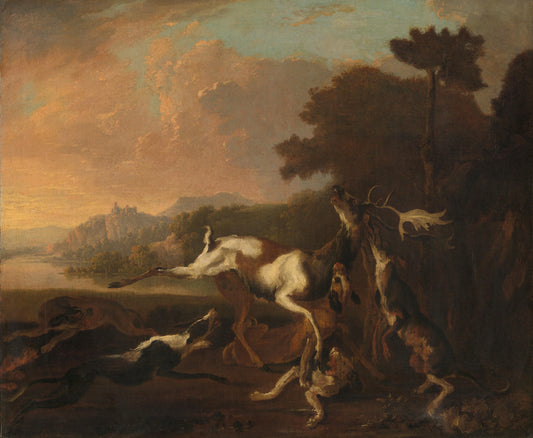 The Deer Hunt – Abraham Daniëlsz. Hondius Vintage Animal Study Art Print | Wall Art Poster