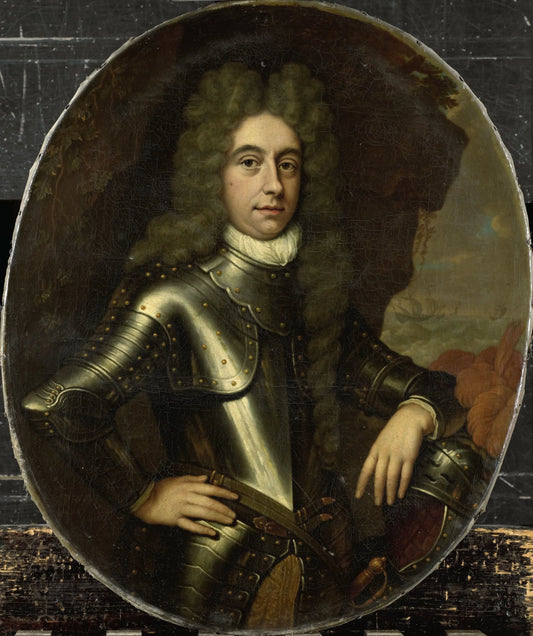 Harmen Lijnslager (1664-1704), Secretary of the Admiralty of Amsterdam – Jan van Haensbergen Vintage Portrait Art Print | Wall Art Poster