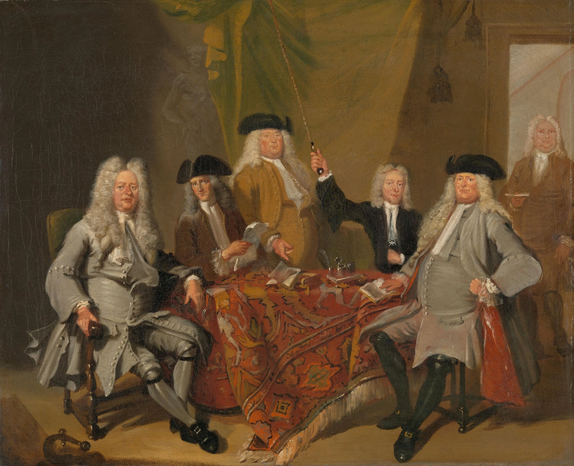 Inspectors of the Collegium Medicum in Amsterdam, 1724 – Cornelis Troost Vintage Art Print | Wall Art Poster