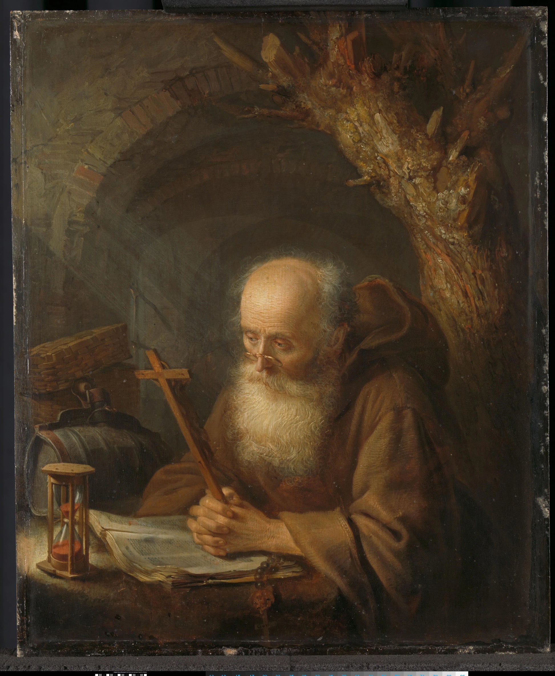 A Hermit – Gerrit Dou Vintage Art Print | Wall Art Poster