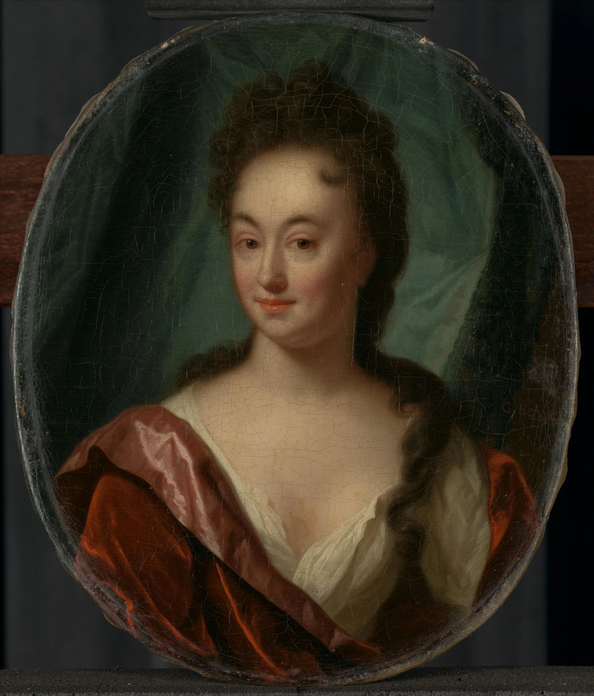Miss van Gool, lady companion of Clara van Citters – Godfried Schalcken Vintage Portrait Art Print | Wall Art Poster