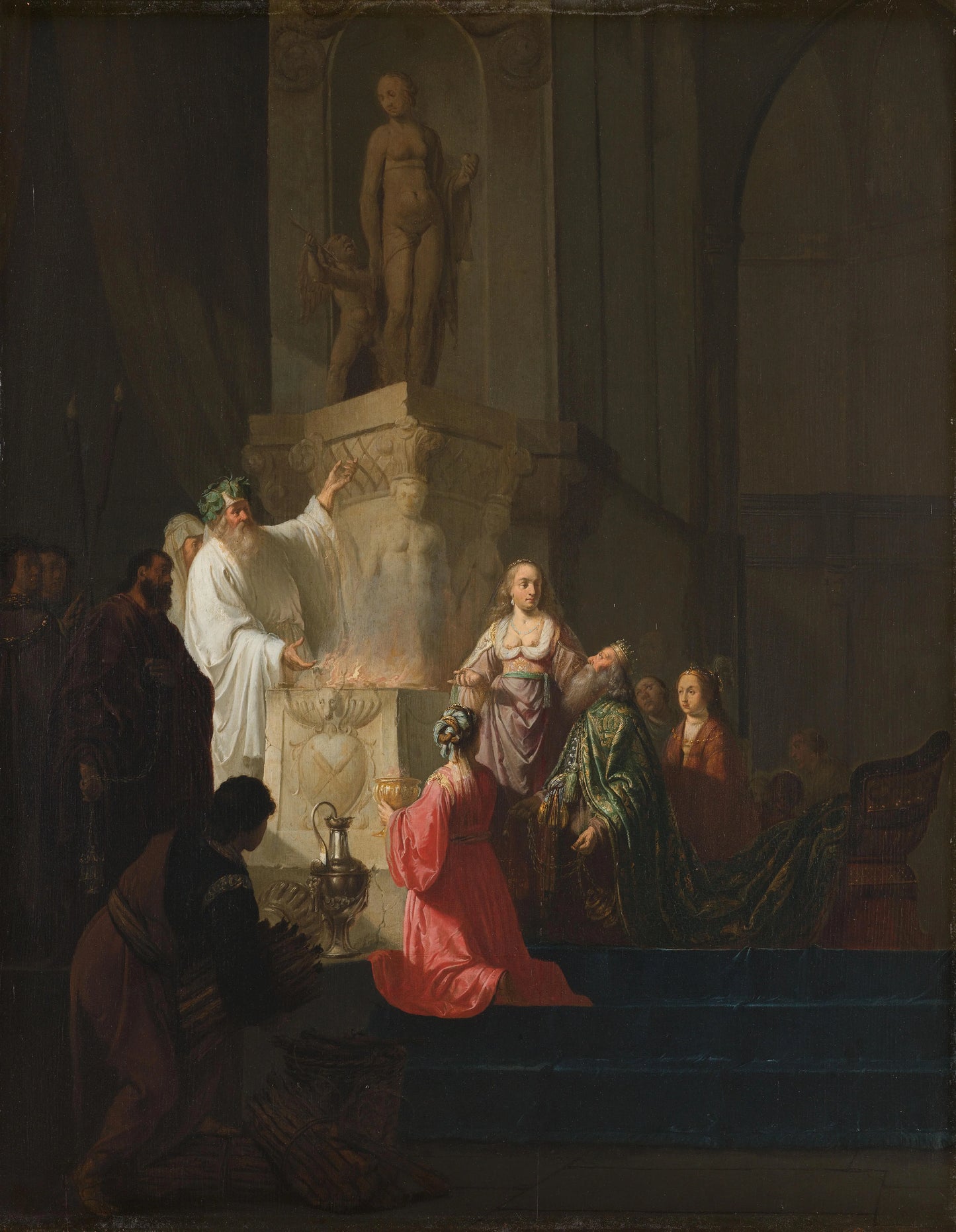 The Idolatry of King Solomon – Willem de Poorter (signed by artist) Vintage Art Print | Wall Art Poster