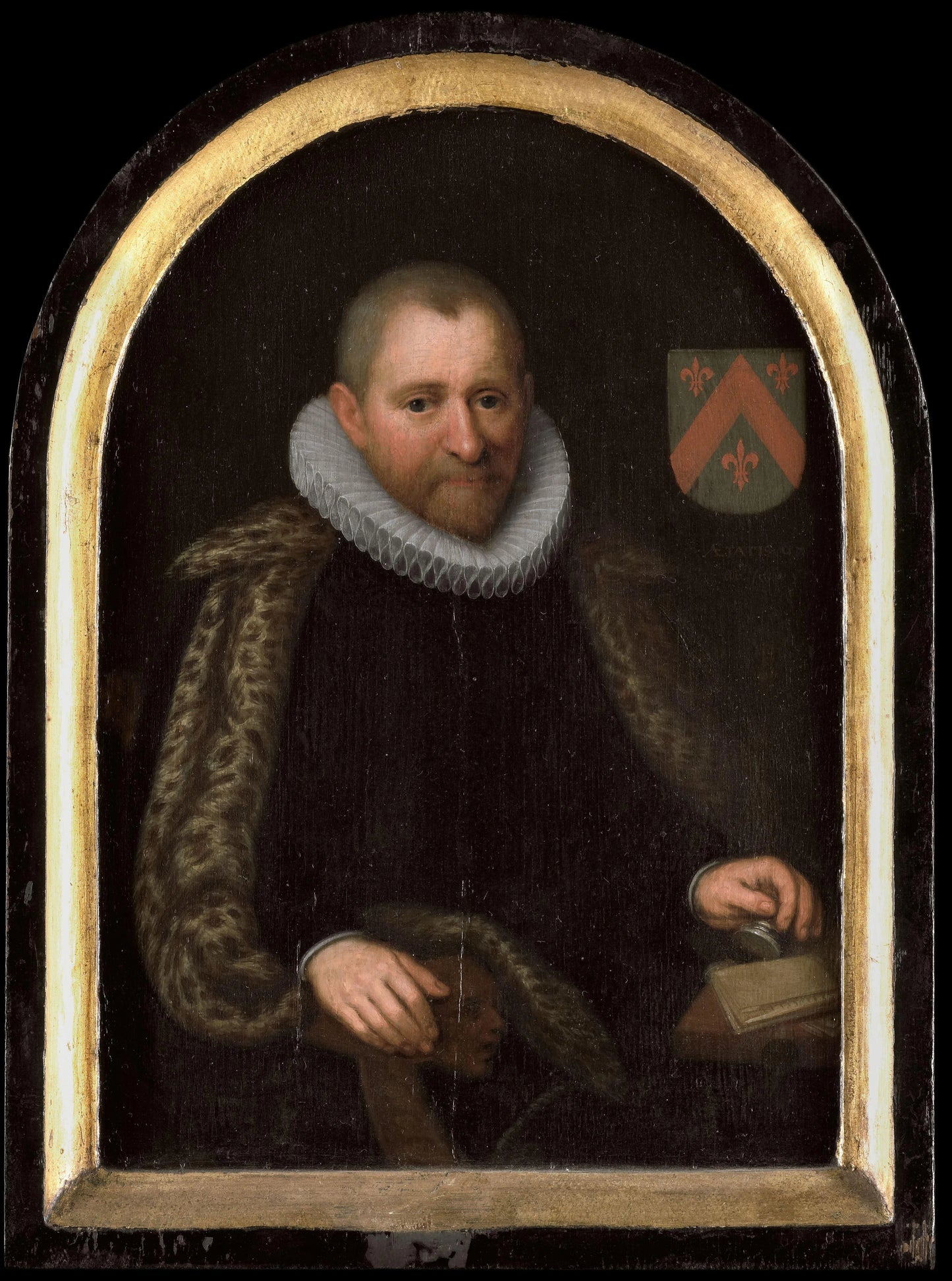 Portrait of Gerrit Willemsz van Schoterbosch (c. 1538-1611) – attributed to Cornelis Engelsz Vintage Portrait Art Print | Wall Art Poster