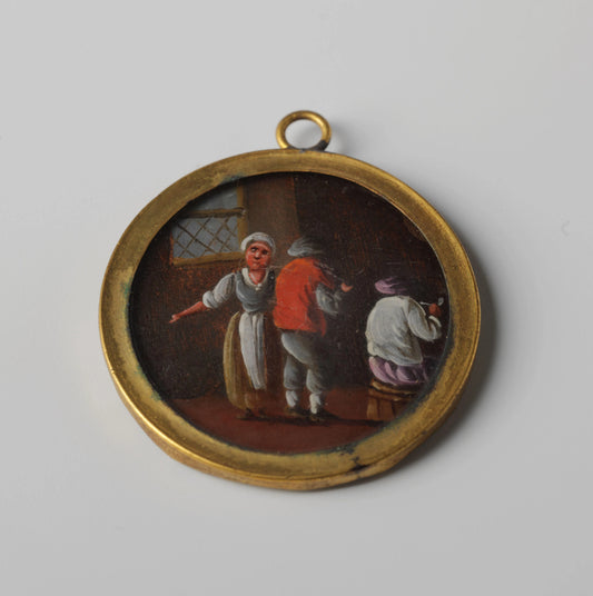Schilderij met herbergscène – anonymous Vintage Art Print | Wall Art Poster
